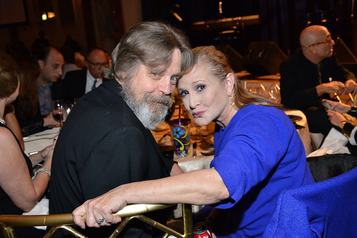 Mark Hamill and Carrie Fisher at the Beverly Wilshire Four Seasons Hotel in 2014