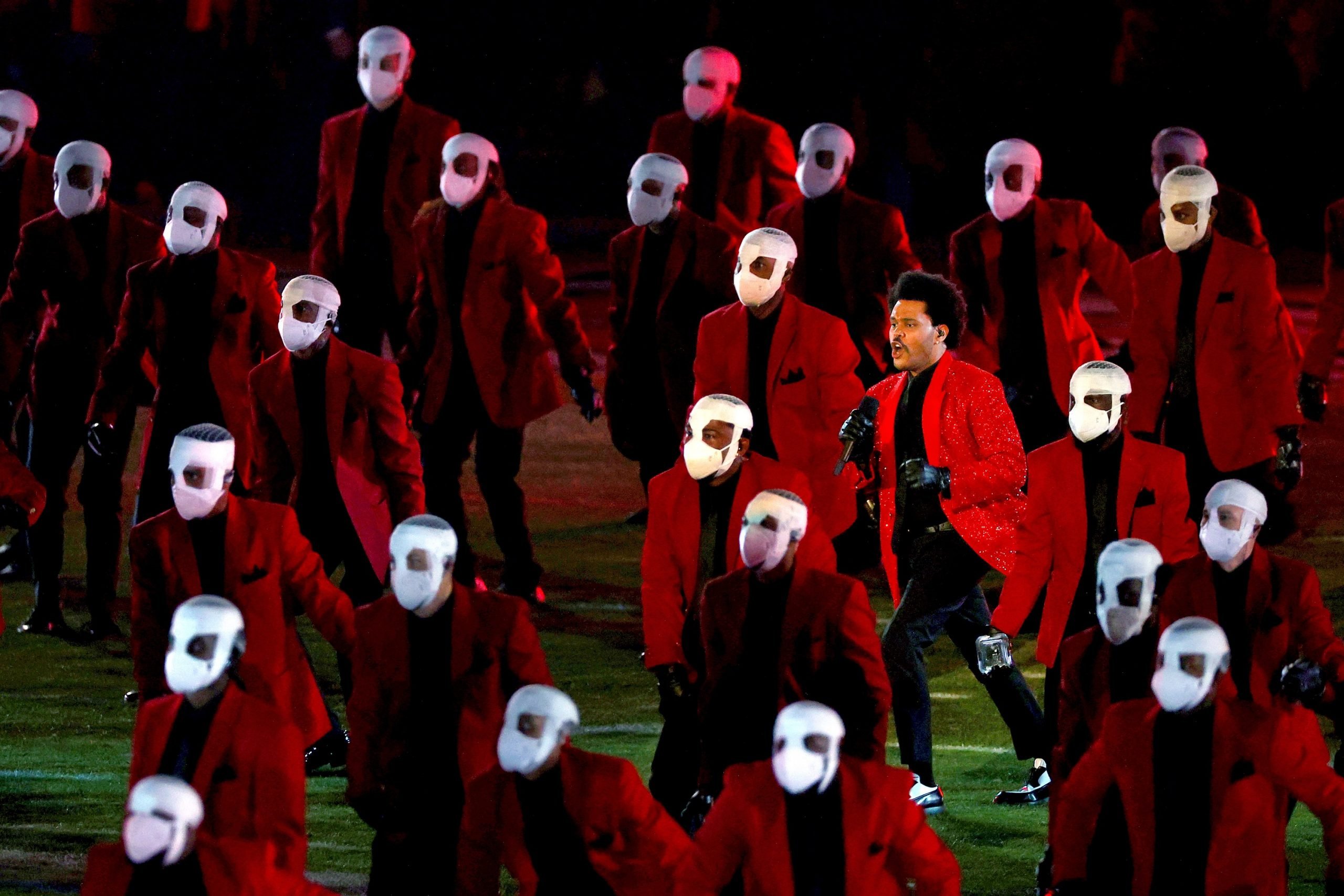 weeknd super bowl jacket