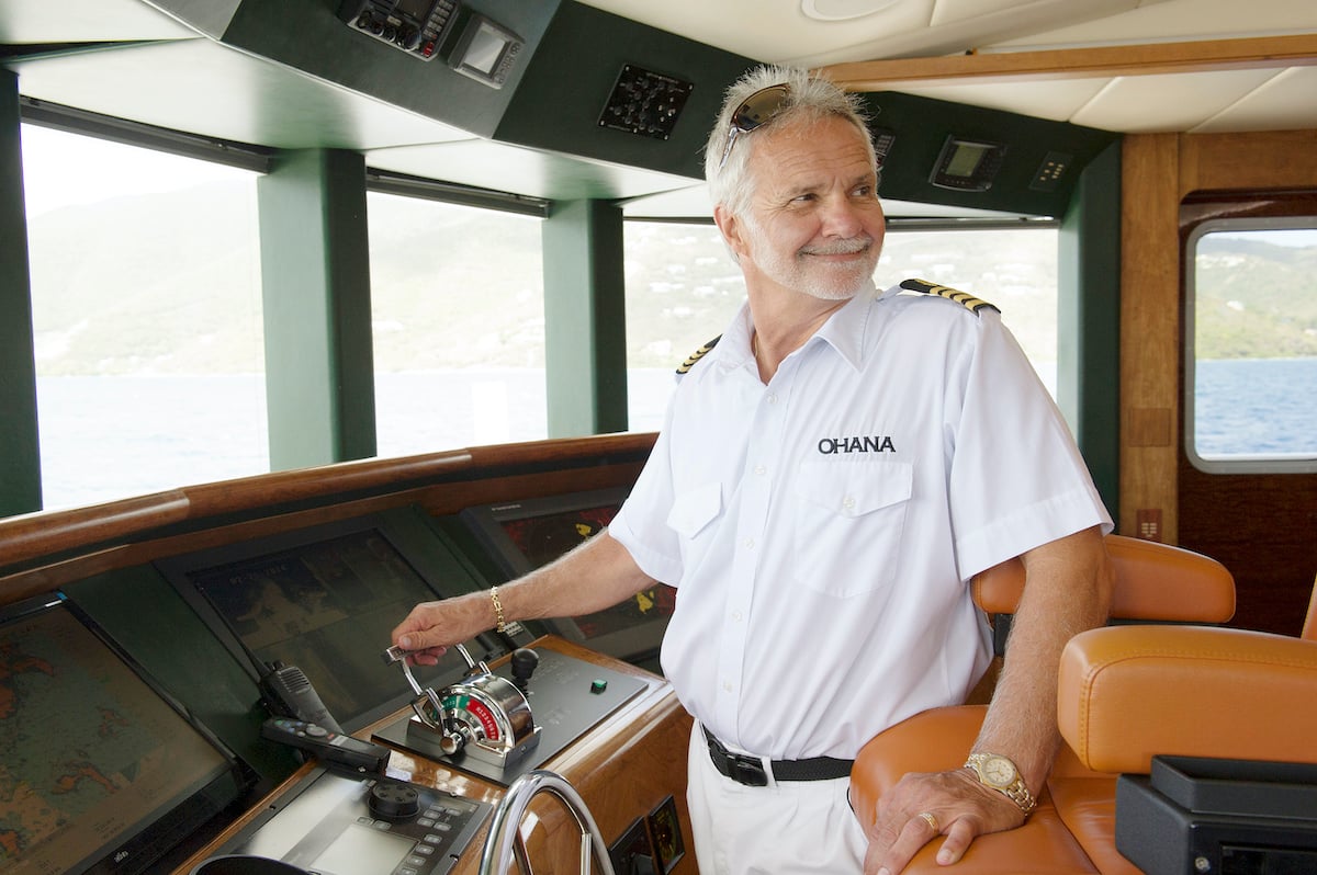 Captain Lee Rosbach in the bridge on 'Below Deck'