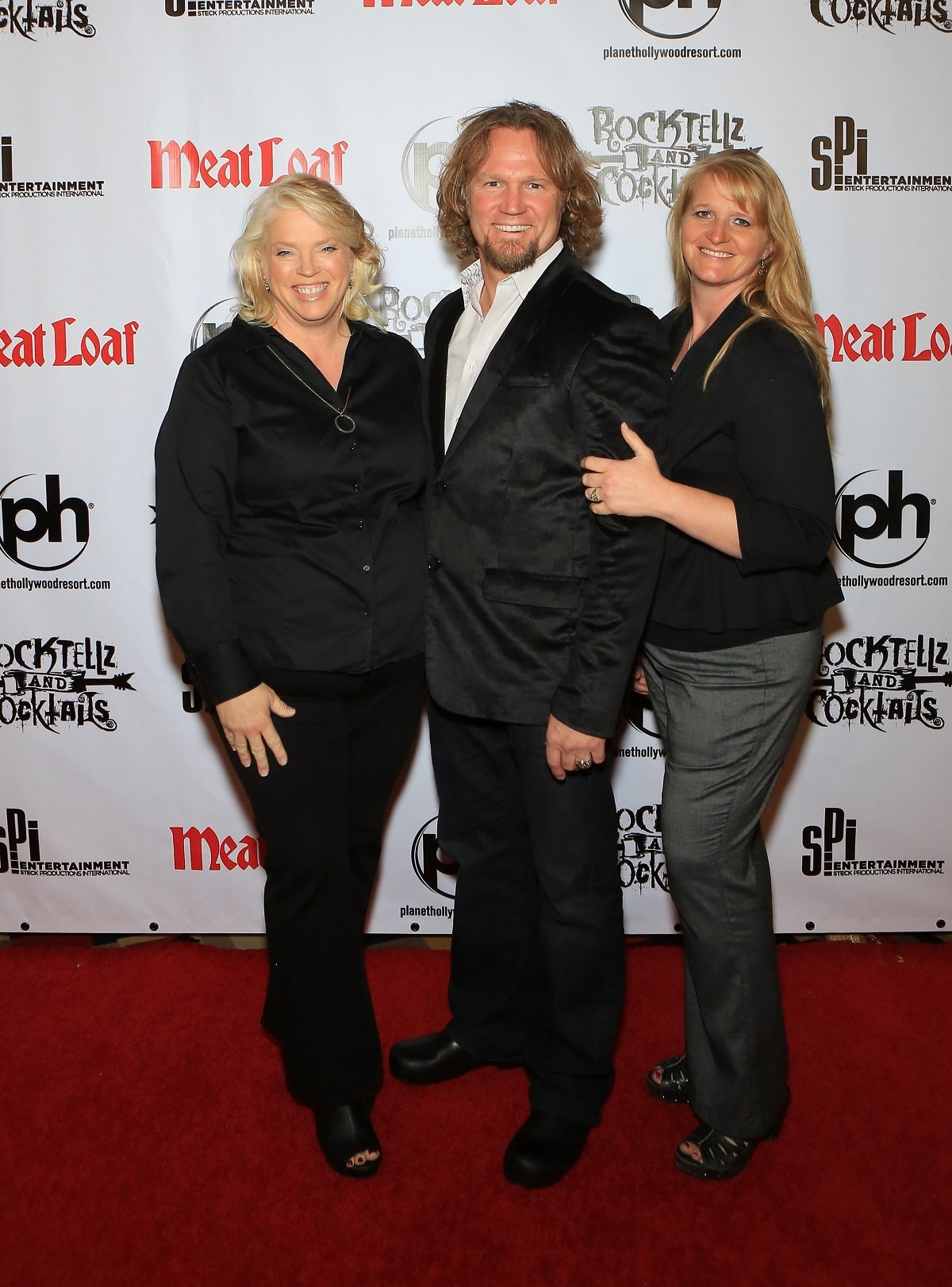 Janelle Brown, Kody Brown and Christine Brown from "Sister Wives" arrive at the show "RockTellz & CockTails presents Meat Loaf" at Planet Hollywood Resort & Casino on October 3, 2013 in Las Vegas, Nevada. 