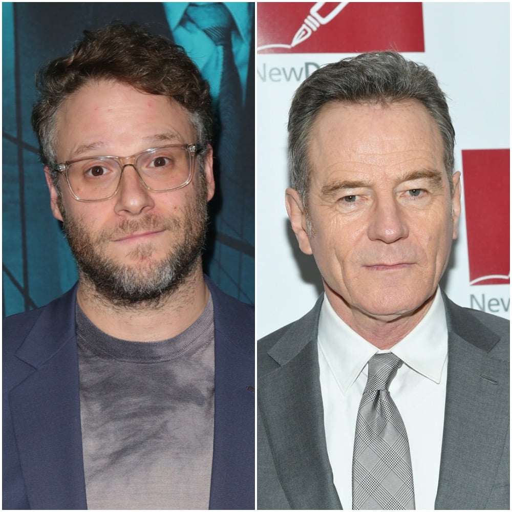 Seth Rogen and Bryan Cranston in a photo