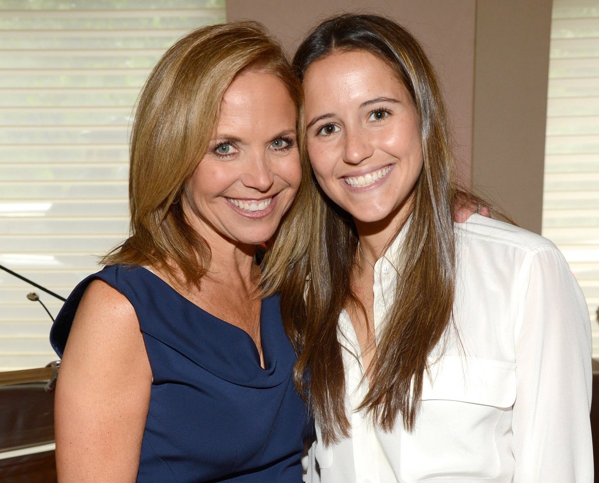 Katie Couric (L) and Ellie Monahan attend Marie Claire's Women Taking The Lead Luncheon on June 10, 2013, in New York City.