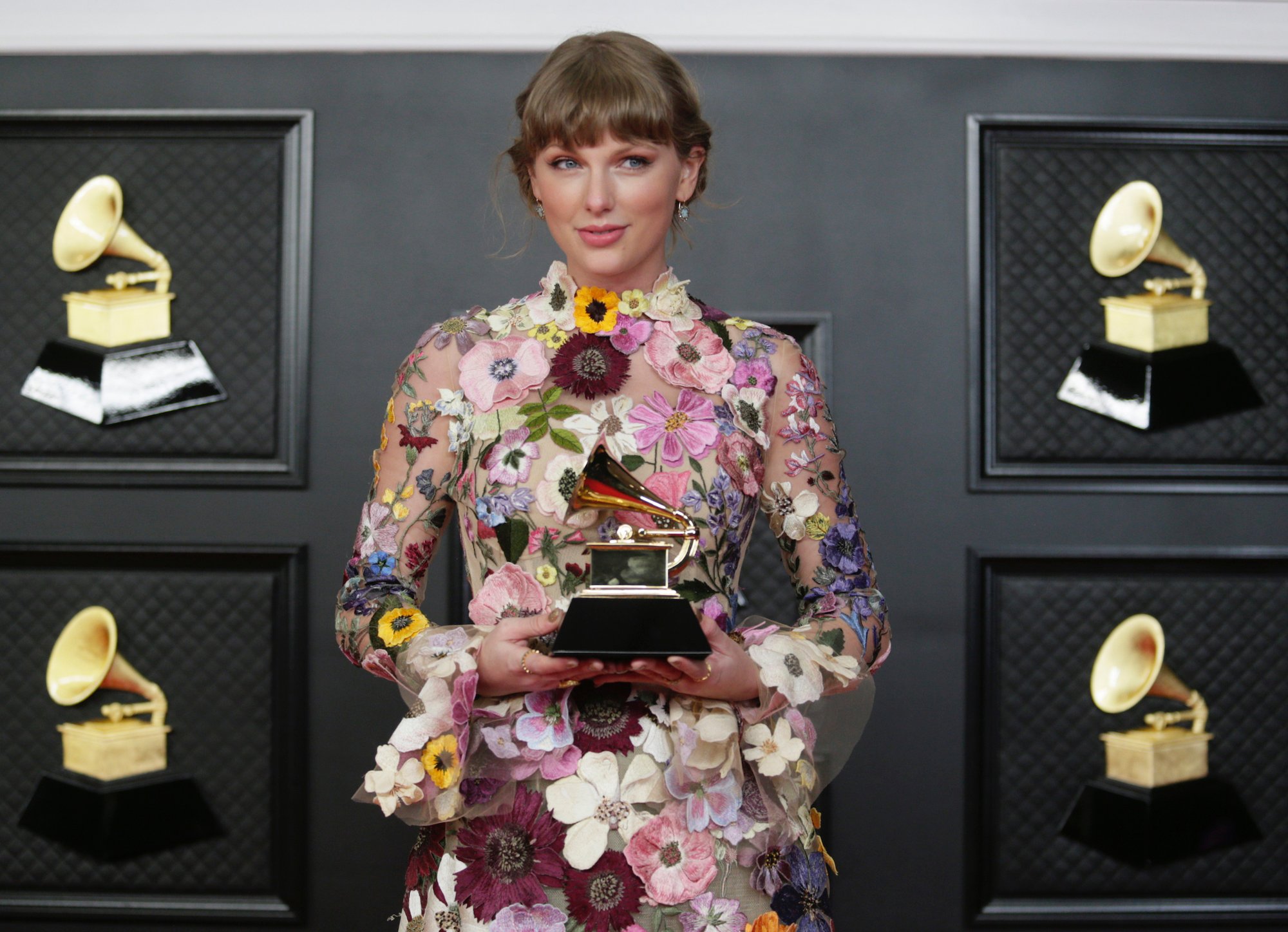 Taylor Swift at THE 63rd ANNUAL GRAMMY AWARDS on March 14, 2021