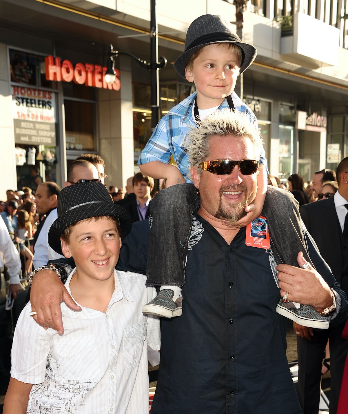 Why Fans Don T Hear Much About Guy Fieri S Other Son Ryder   Guy Fieri Hunter Ryder 