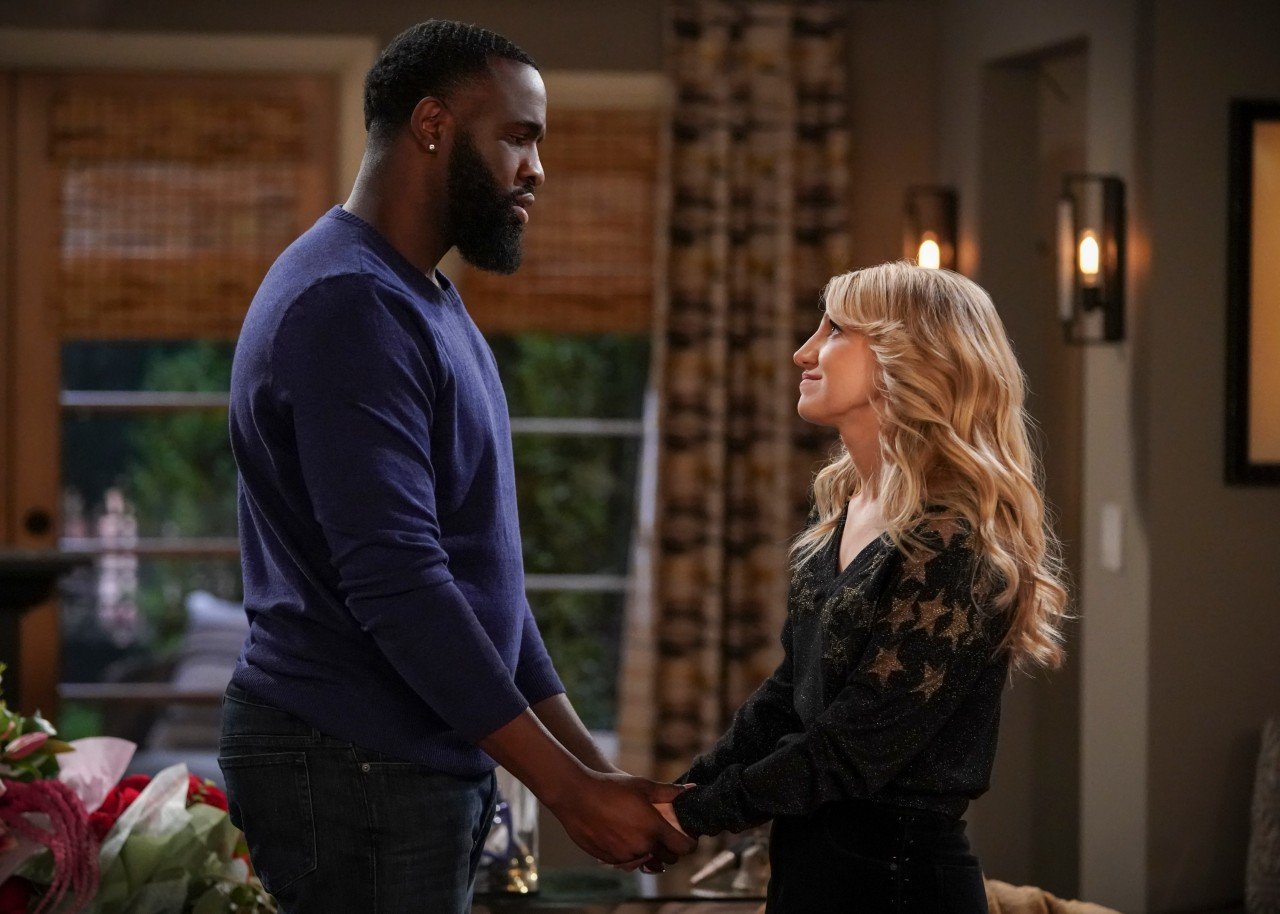 A Romance Heats Up Between Gina And Eli On B Positive   Terrence Terrell And Annaleigh Ashford B Positive  