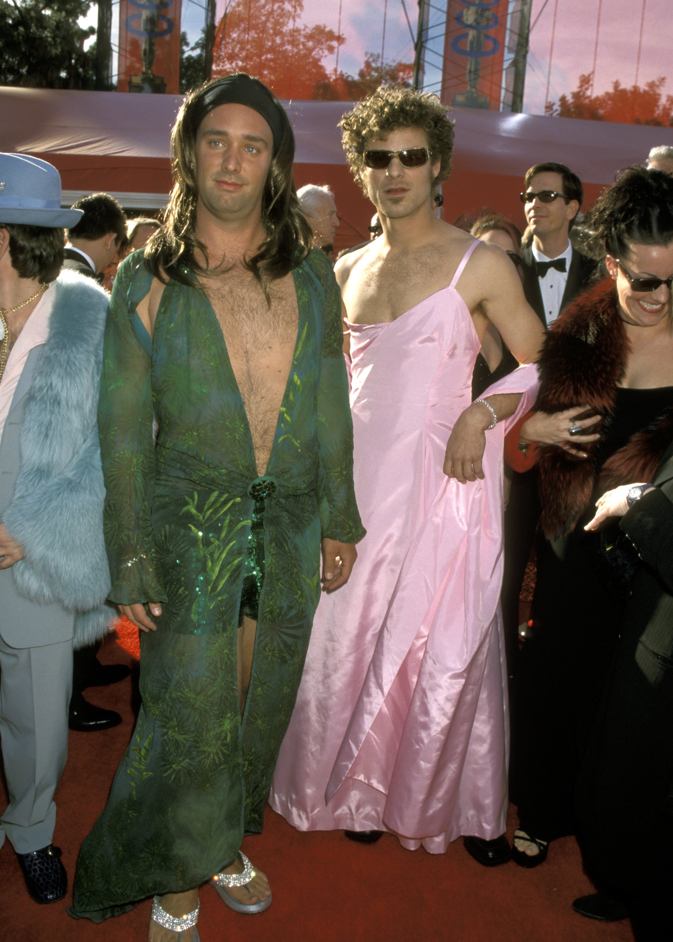 Trey Parker and Matt Stone wear dresses on the Oscars red carpet
