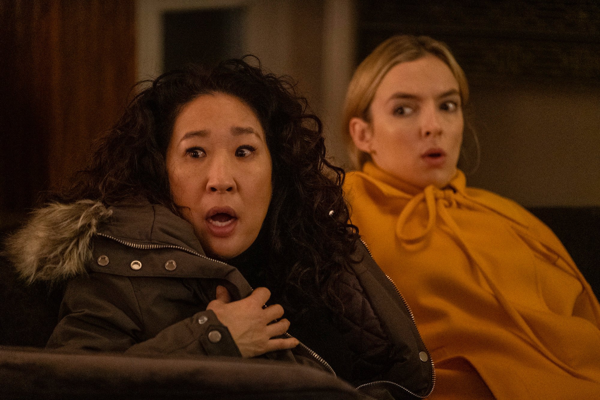 Sandra Oh as Eve Polastri, Jodie Comer as Villanelle - Killing Eve _ Season 3, Episode 8 