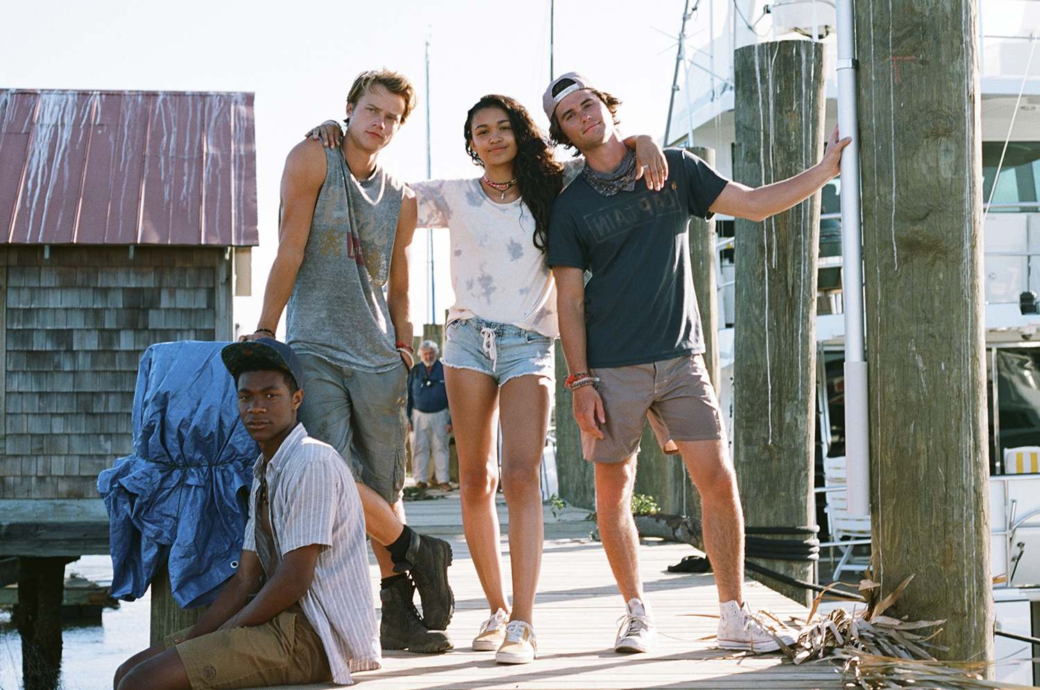 'Outer Banks' stars Jonathan Daviss, Rudy Pankow, Madison Bailey, and Chase Stokes ahead of season 2