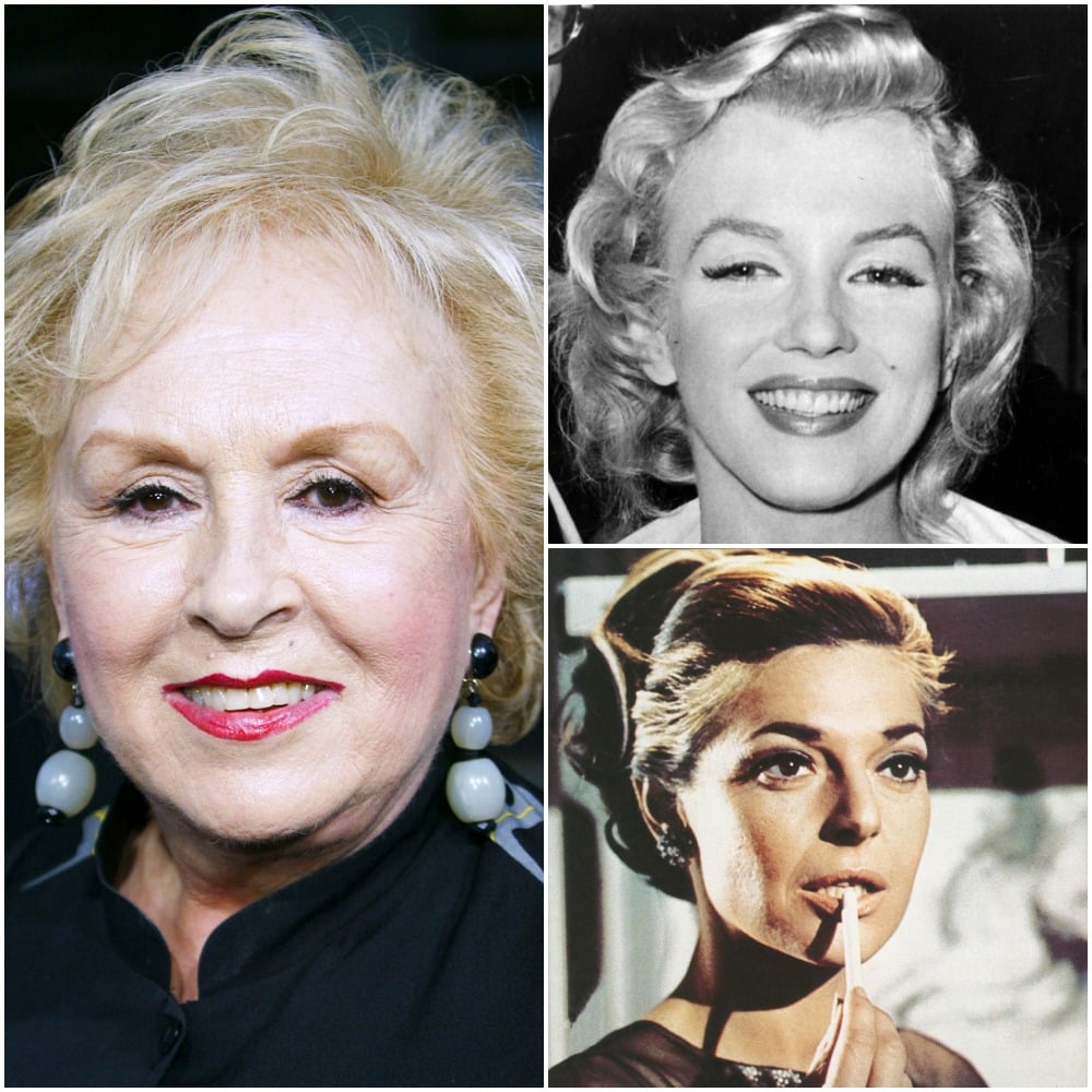 (Left to right): Actors Doris Roberts, Marilyn Monroe, and Anne Bancroft