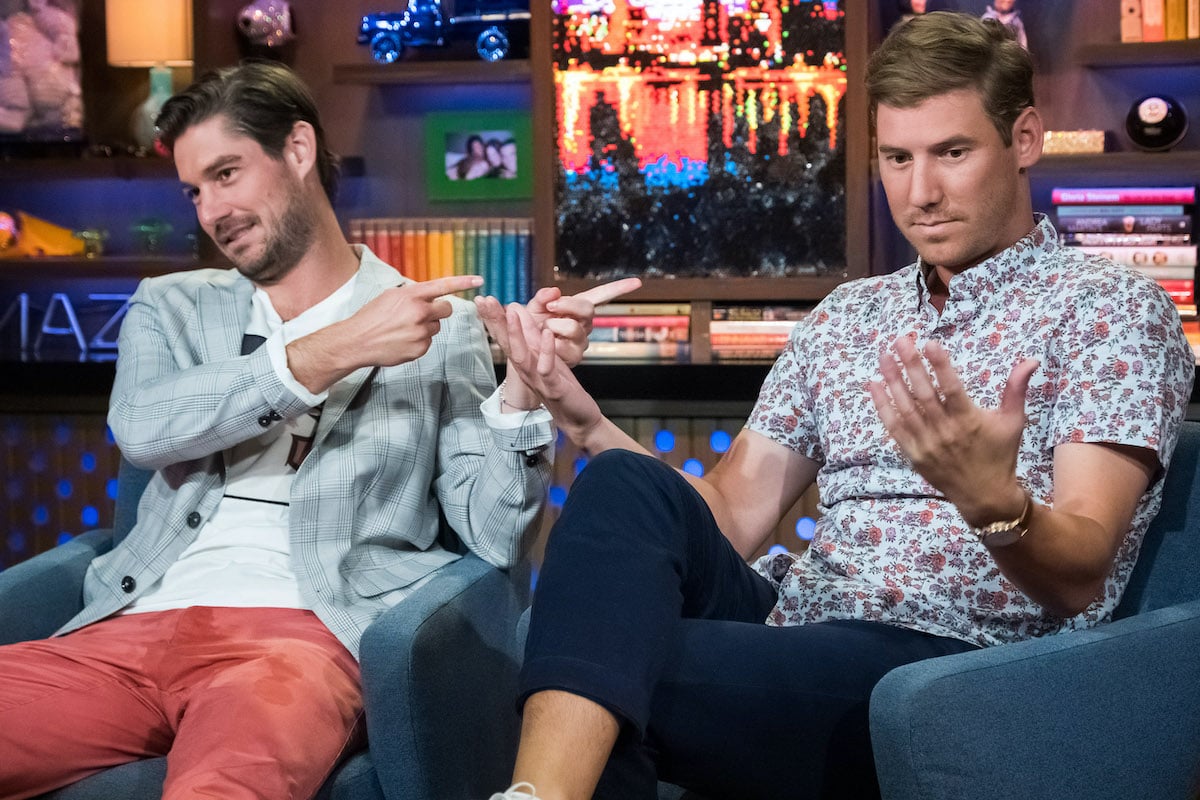 Craig Conover and Austen Kroll from Southern Charm on WWHL