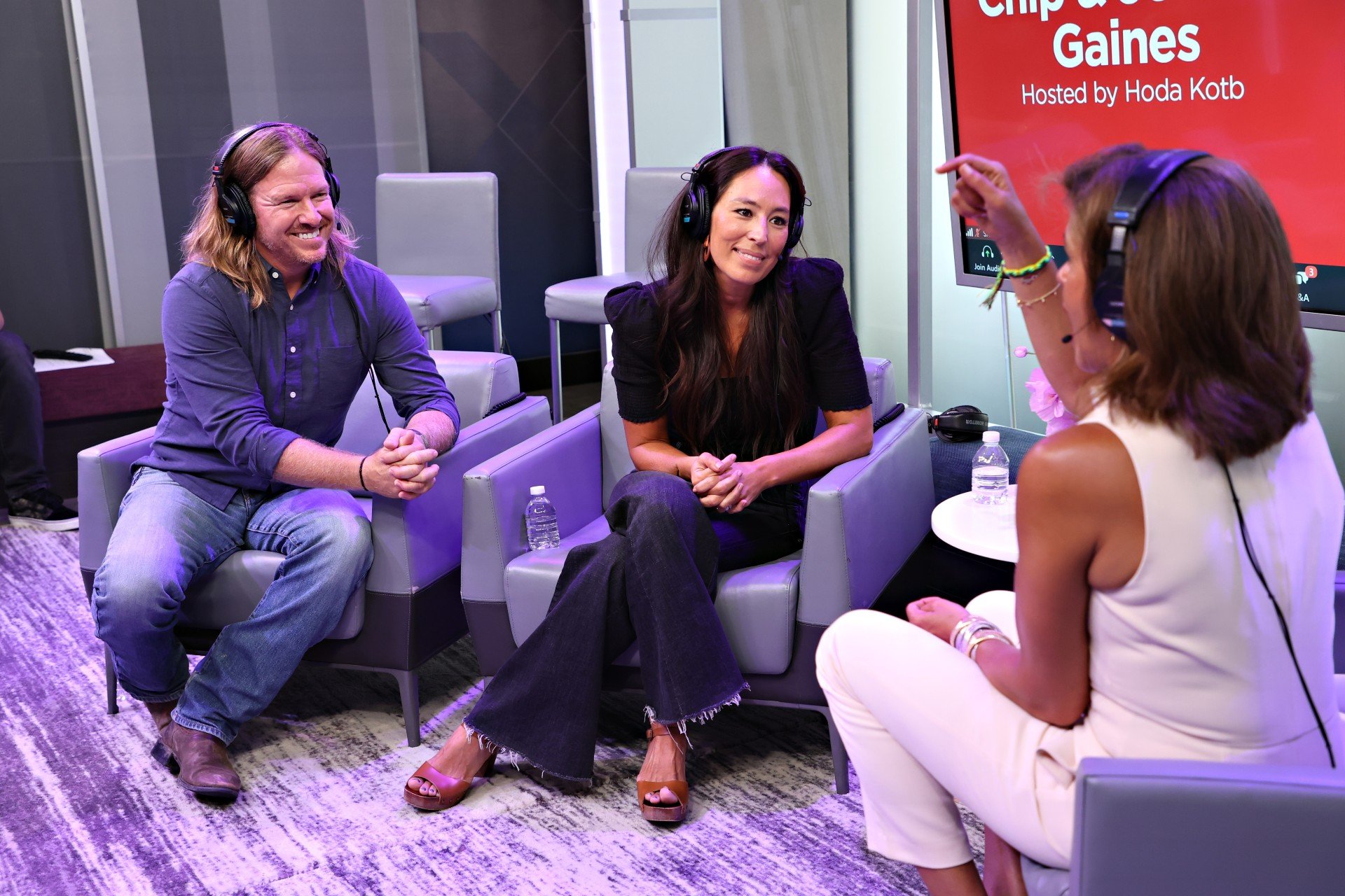 chip and joanna gaines sit down for an interview with hoda kotb on Sirus XM