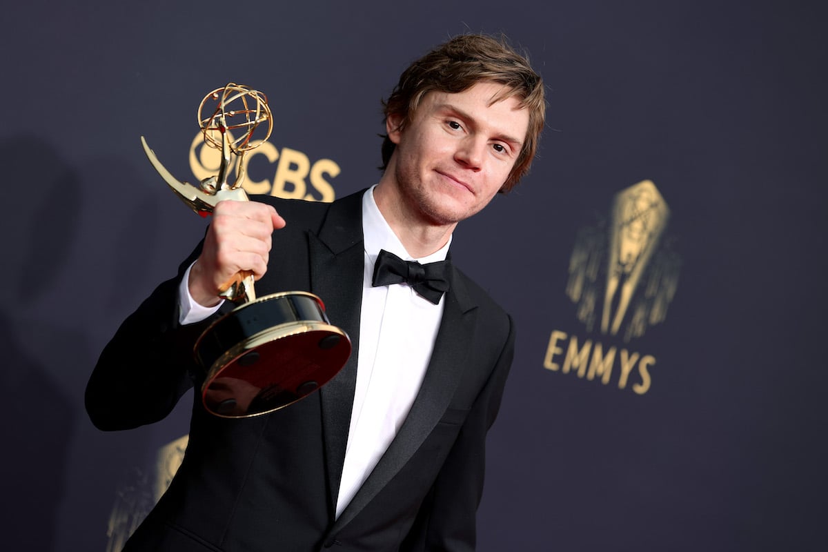 Evan Peters Screams Kate Winslet's Name During Emmy Award Acceptance Speech