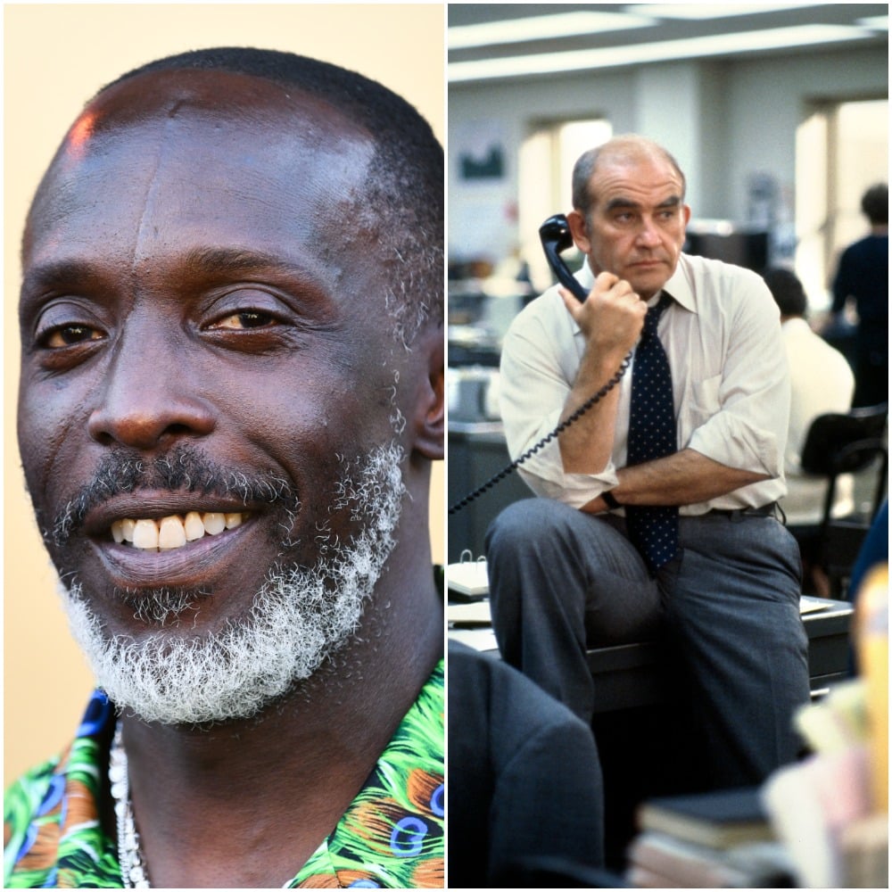 Left to right: actors Michael K. Williams and Edward Asner