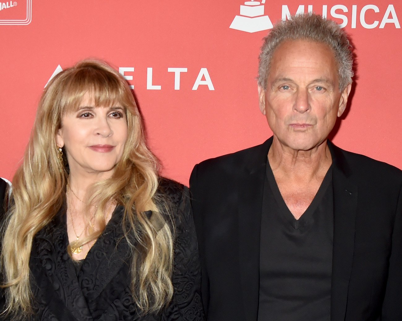 Stevie Nicks and Lindsay Buckingham at MusiCares Person of the Year ceremony.