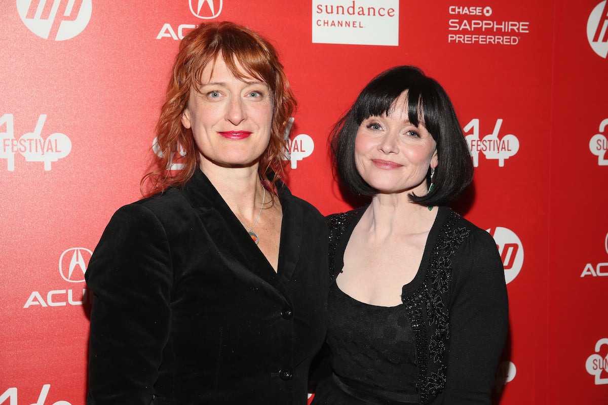 'The Babadook' director Jennifer Kent and star Essie Davis in black