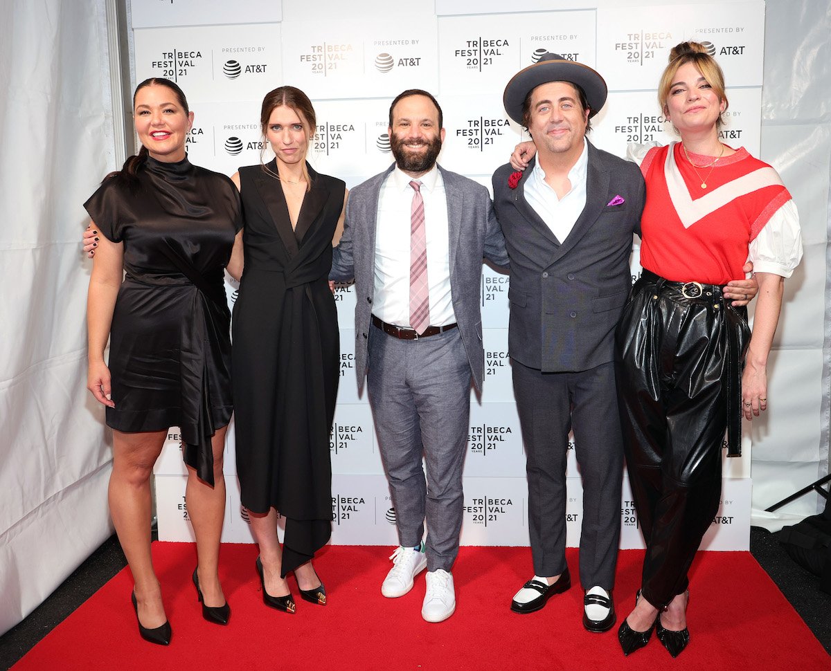 Kevin Can F**k Himself cast: Mary Hollis Inboden (left), Valerie Armstrong, Craig DiGregorio, Eric Petersen, and Annie Murphy attend the series premiere during the 2021 Tribeca Festival at Hudson Yards on June 18, 2021, in New York City