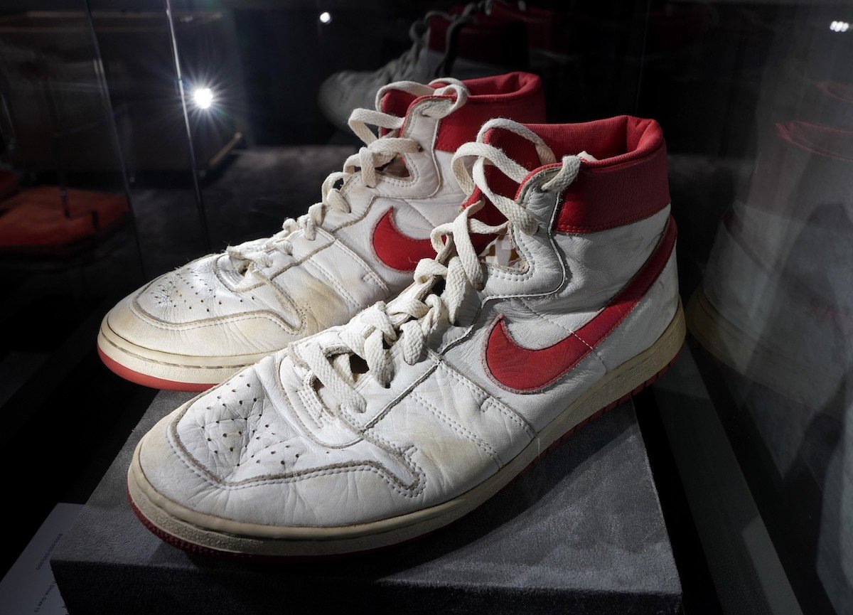 Michael Jordan's 1st Game-Worn Nikes Just Sold for Nearly $1.5 Million ...