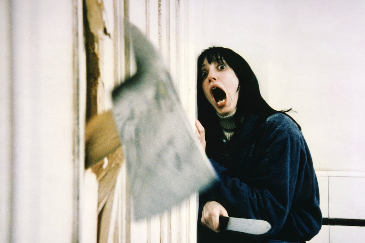 Shelley Duvall in one of Stephen King's movies, 'The Shining'