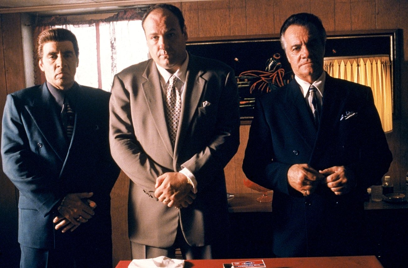 Steven Van Zandt, James Gandolfini, and Tony Sirico in ‘The Sopranos’