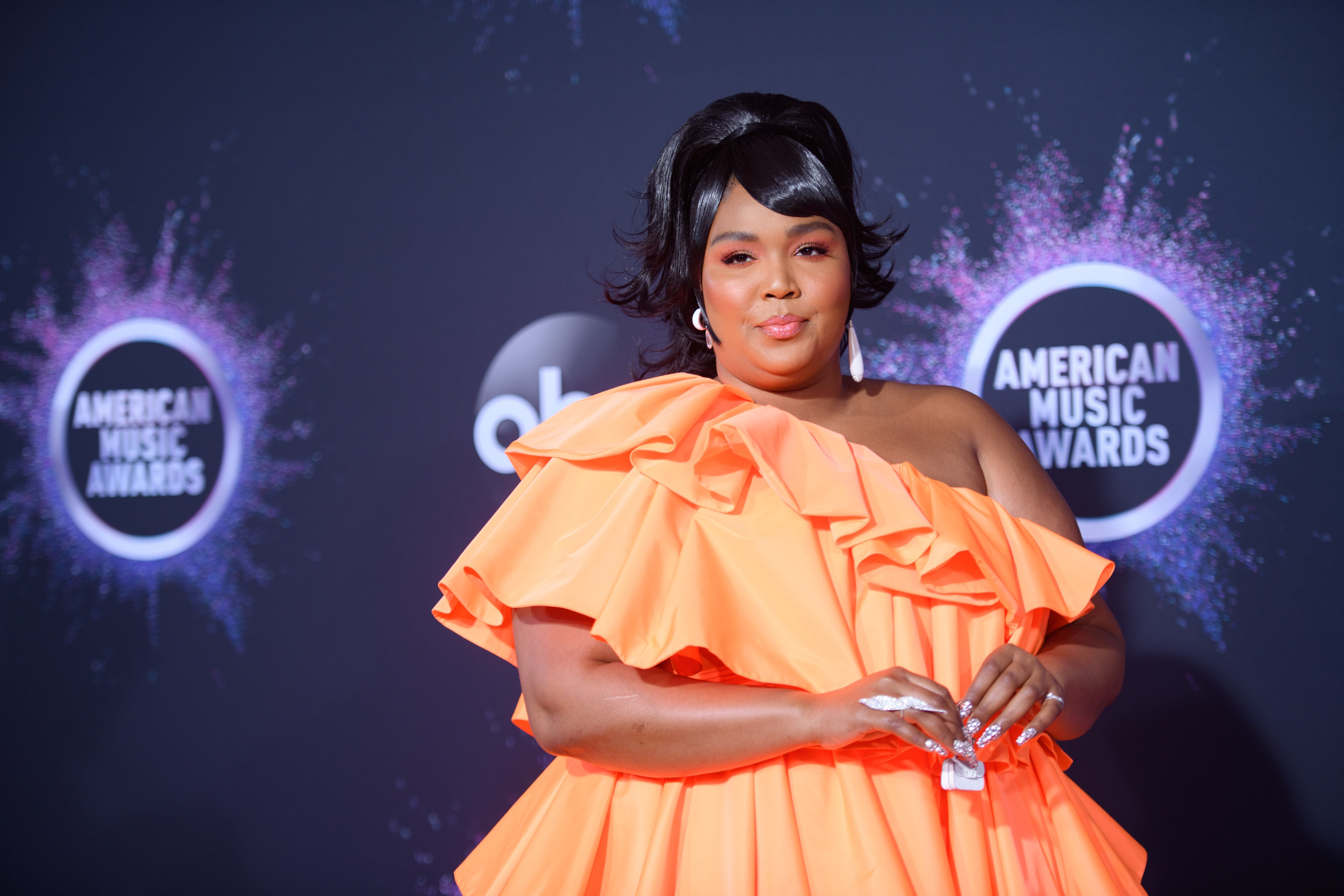 Lizzo attends the American Music Awards hosted by Ciara