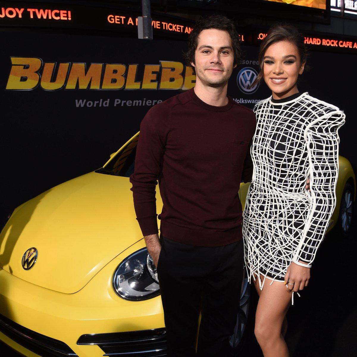 'Teen Wolf' Dylan O'Brien and 'Hawkeye' Hailee Steinfeld at 'Bumblebee' Premiere