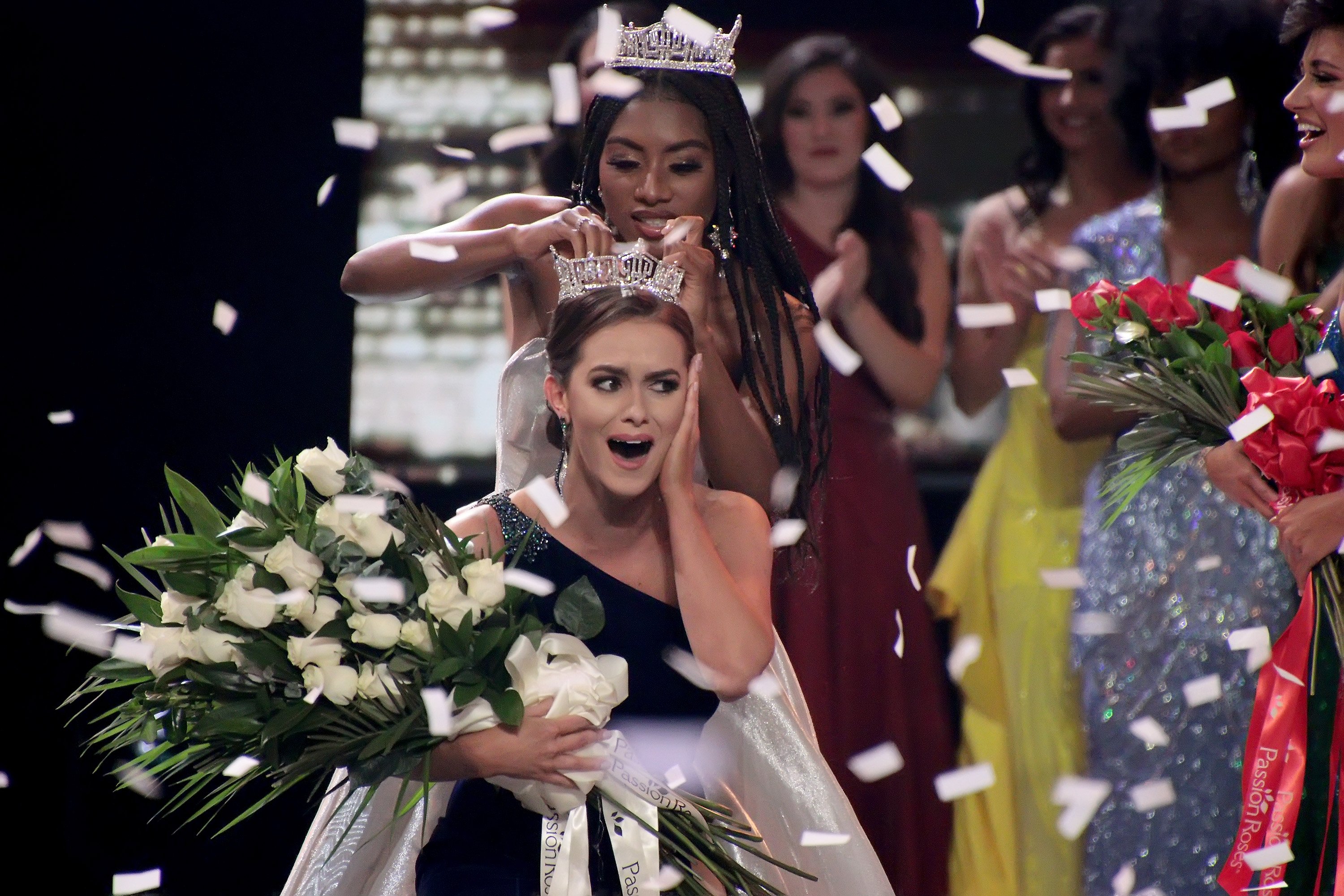 Miss America 2019 Nia Franklin crowns Miss Virginia, Camille Schrier, as Miss America 2020