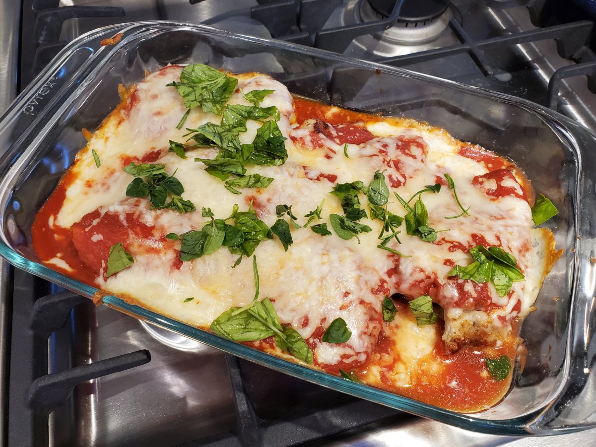 Chicken Parmesan casserole