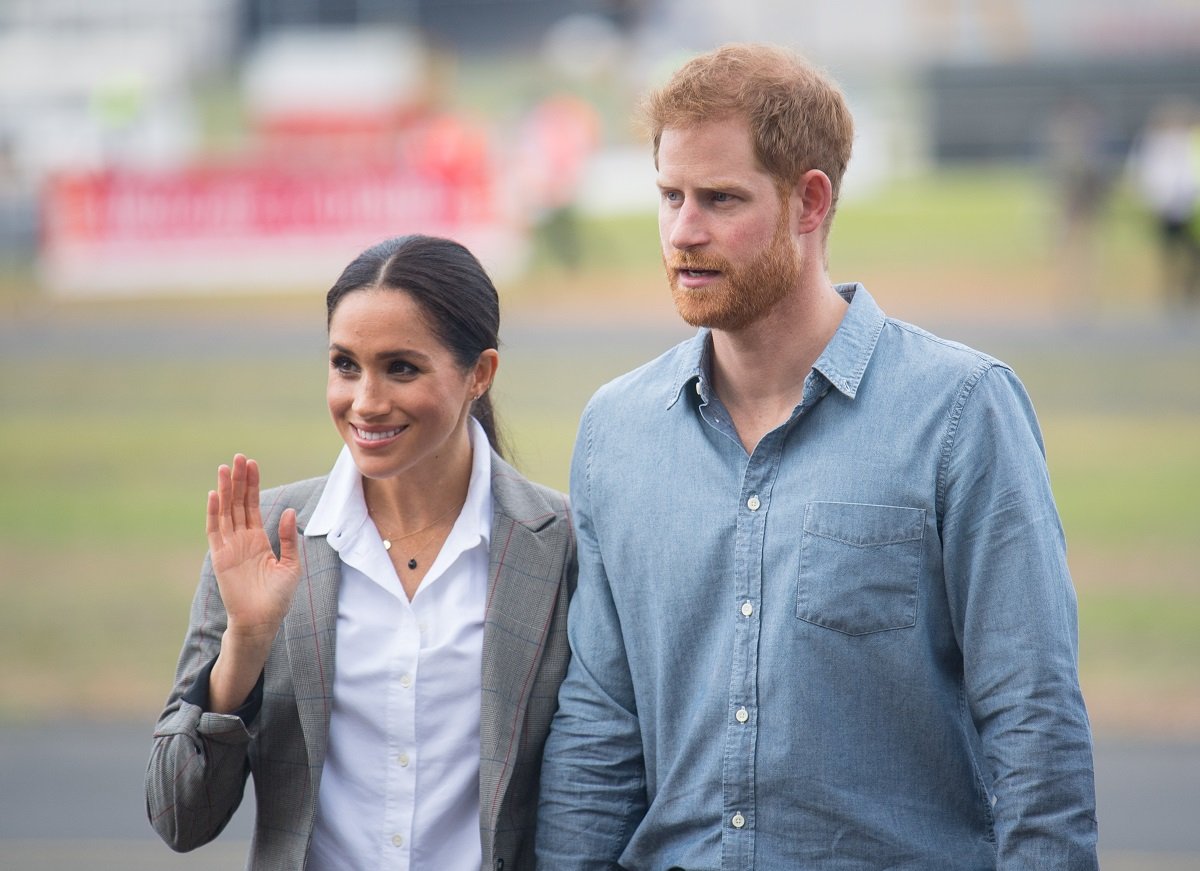 Prince Harry, Duke of Sussex attend a naming and unveiling ceremony for the new Royal Flying Doctor Service aircraft