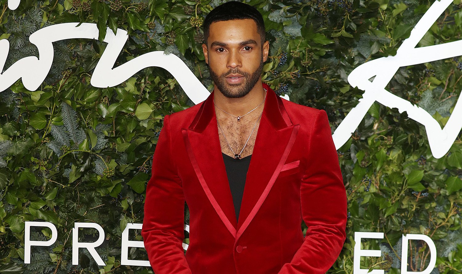 Emily in Paris star Lucien Laviscount at The Fashion Awards 2021