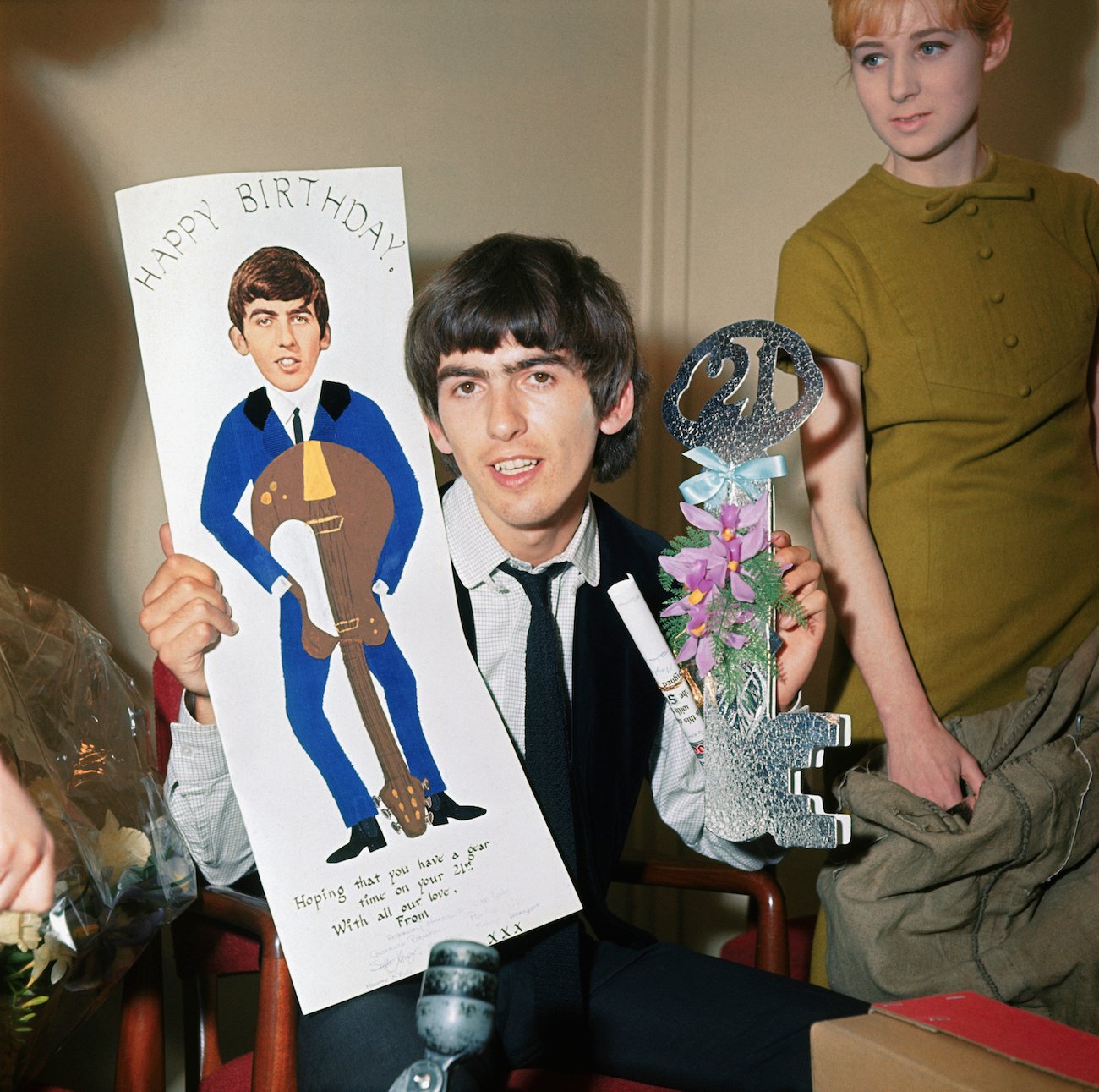 George Harrison Received 30,000 Birthday Cards and a Door for His 21st  Birthday