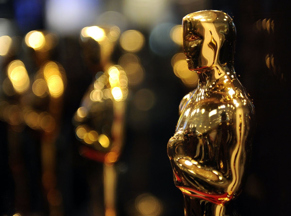 Oscar statues on display