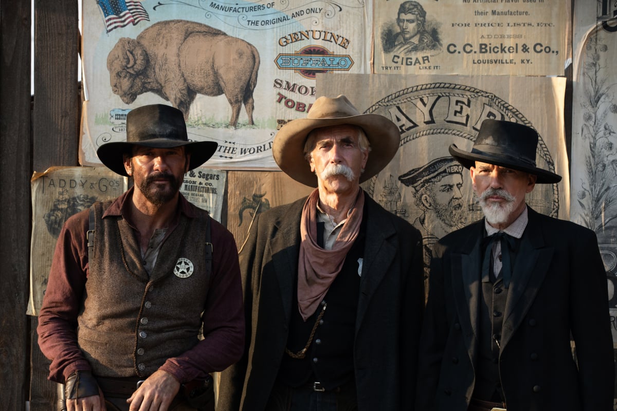 ‘1883’ stars Tim McGraw as James, Sam Elliott as Shea and Billy Bob Thornton as Marshal Jim Courtright of the Paramount+ original series