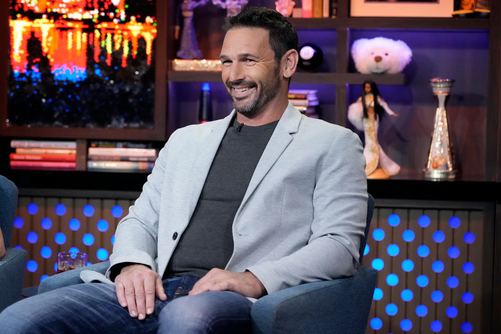 Captain Jason Chambers from 'Below Deck Down Under' smiles while on 'WWHL'