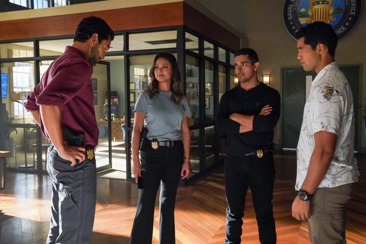 NCIS Agents Nick Torres (Wilmer Valderrama) and Jessica Knight (Katrina Law) travel to Hawaii when they learn a key witness in one of their old cases has turned up there with crucial evidence, on a special crossover episode of the CBS Original series NCIS: HAWAI`I