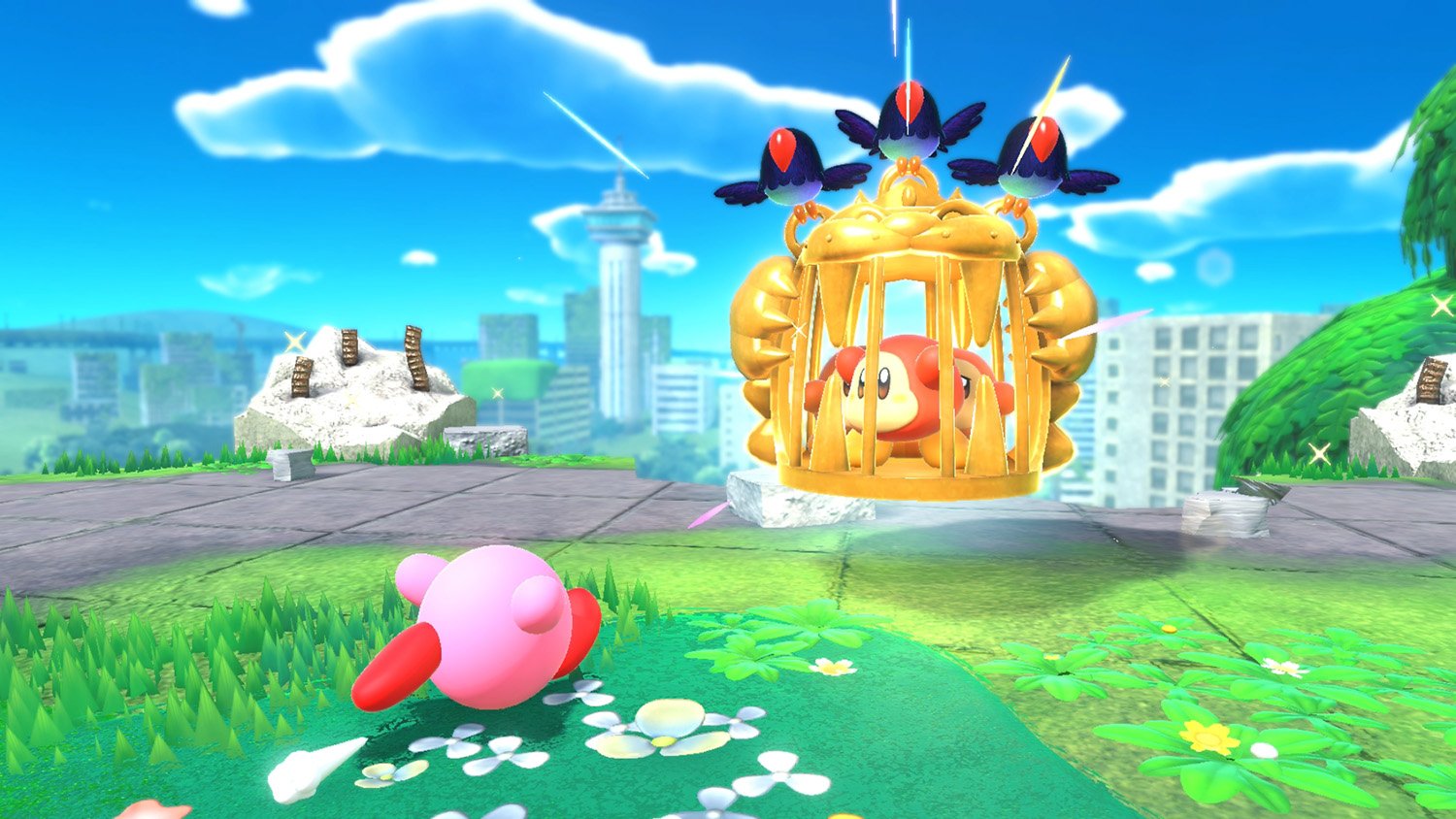 Kirby and the Forgotten Land review, Switch game is not a Mario clone
