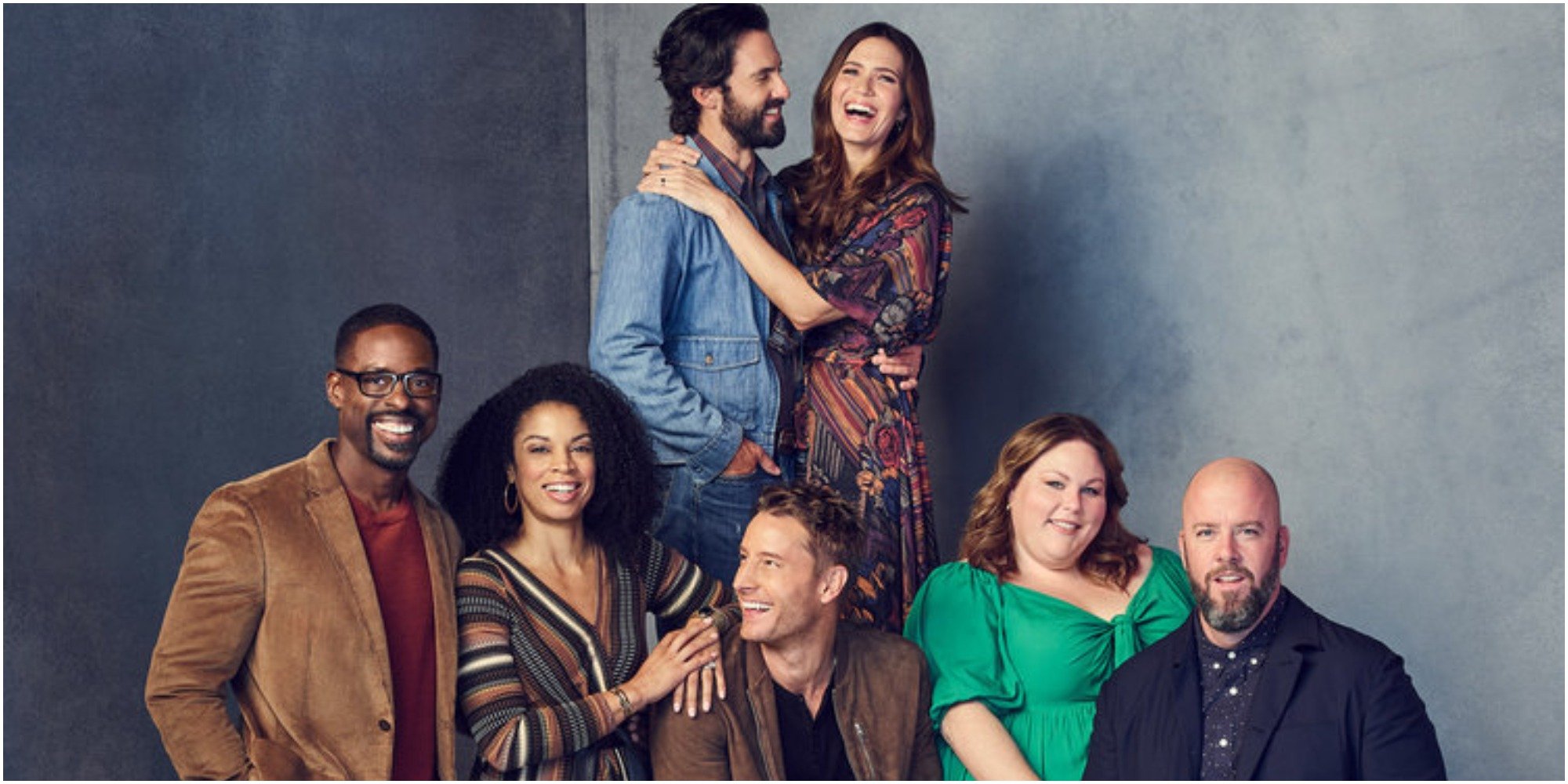 The cast of 'This Is Us' Sterling K Brown, Susan Kelechi Watson, Milo Ventimiglia, Mandy Moore, Justin Hartley, Chrissy Metz, and Chris Sullivan