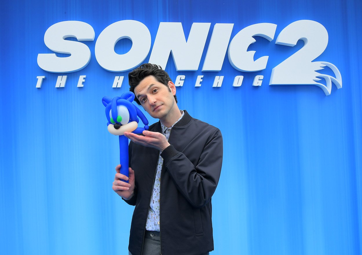 Ben Schwartz during a promotional event for 'Sonic the Hedgehog 2.'