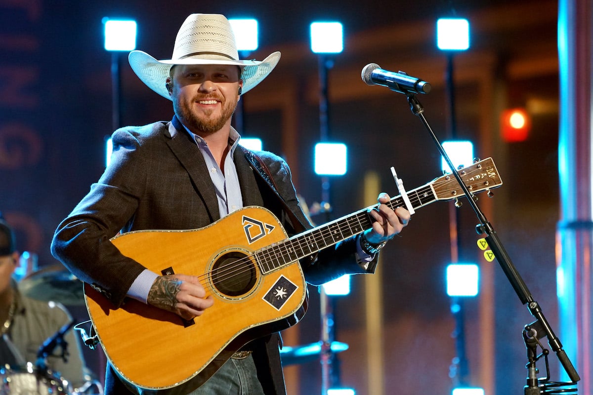 Cody Johnson performing on stage