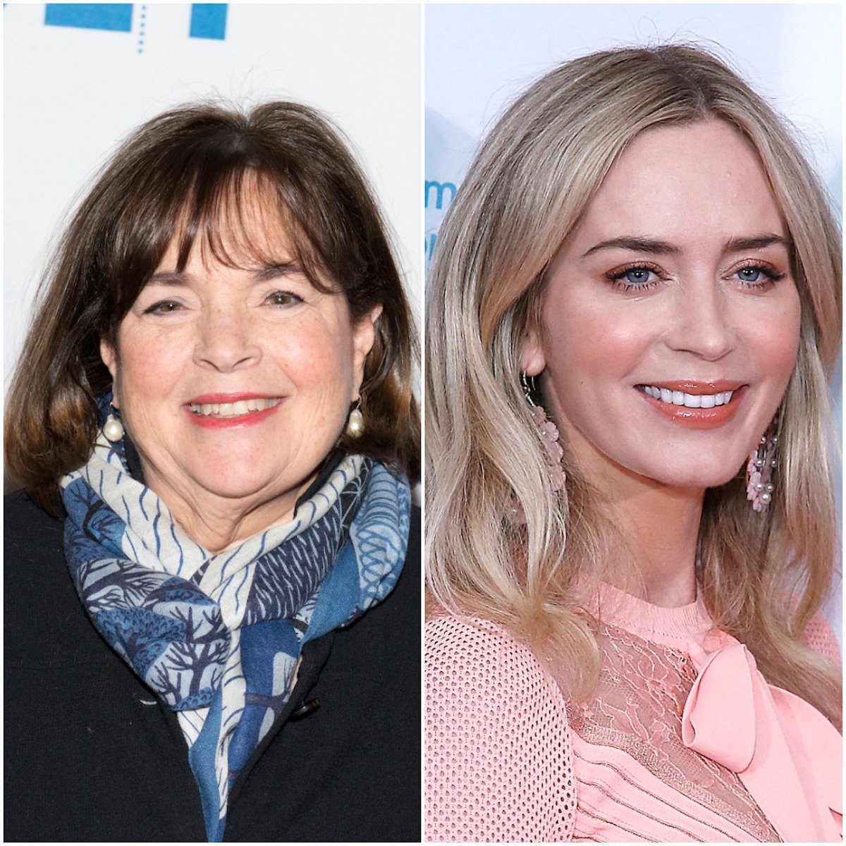 Barefoot Contessa Ina Garten and Emily Blunt smile