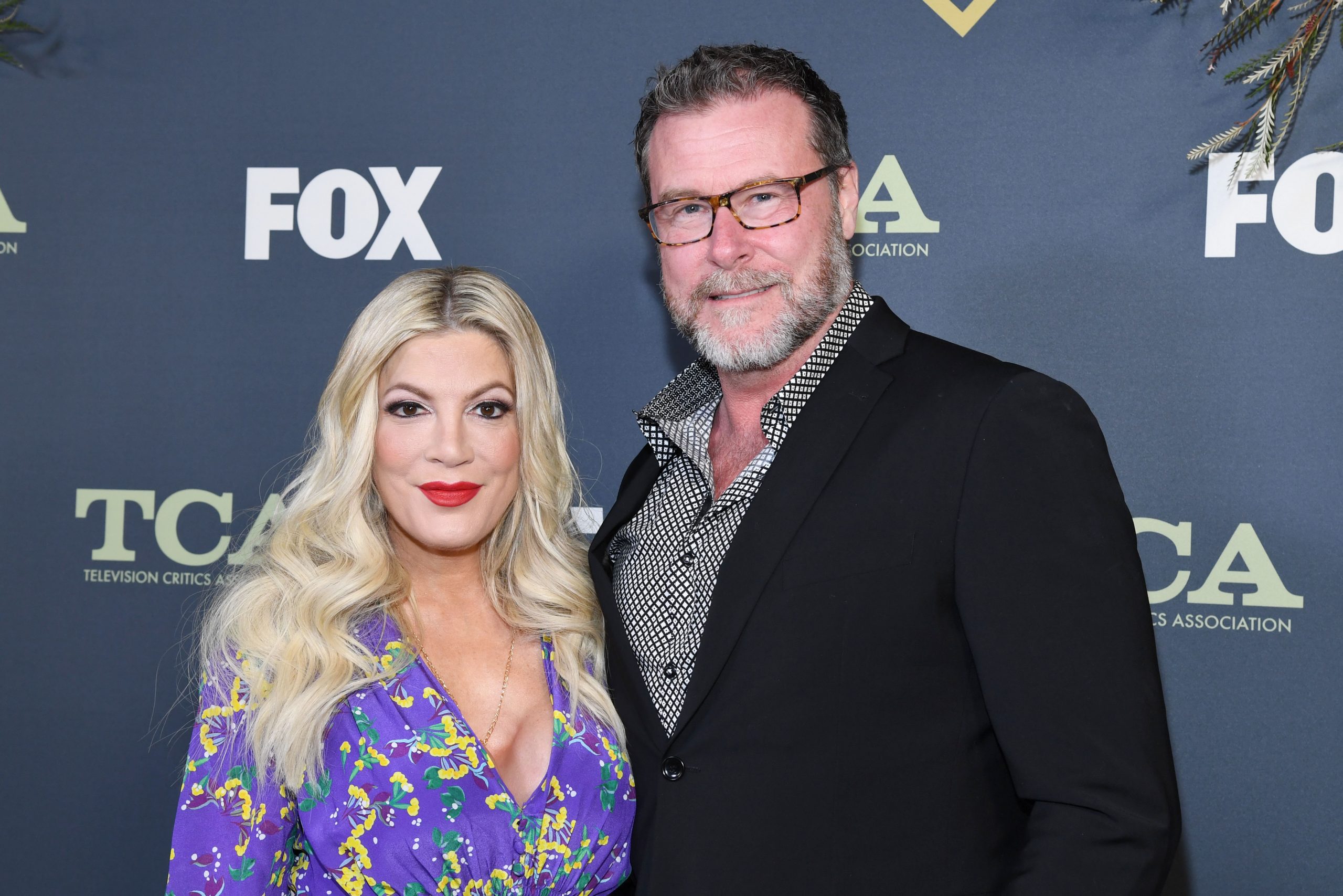 Tori Spelling and Dean McDermott appear together at the Fox Winter TCA. Tori Spelling's reality TV show does not seem to include McDermott.