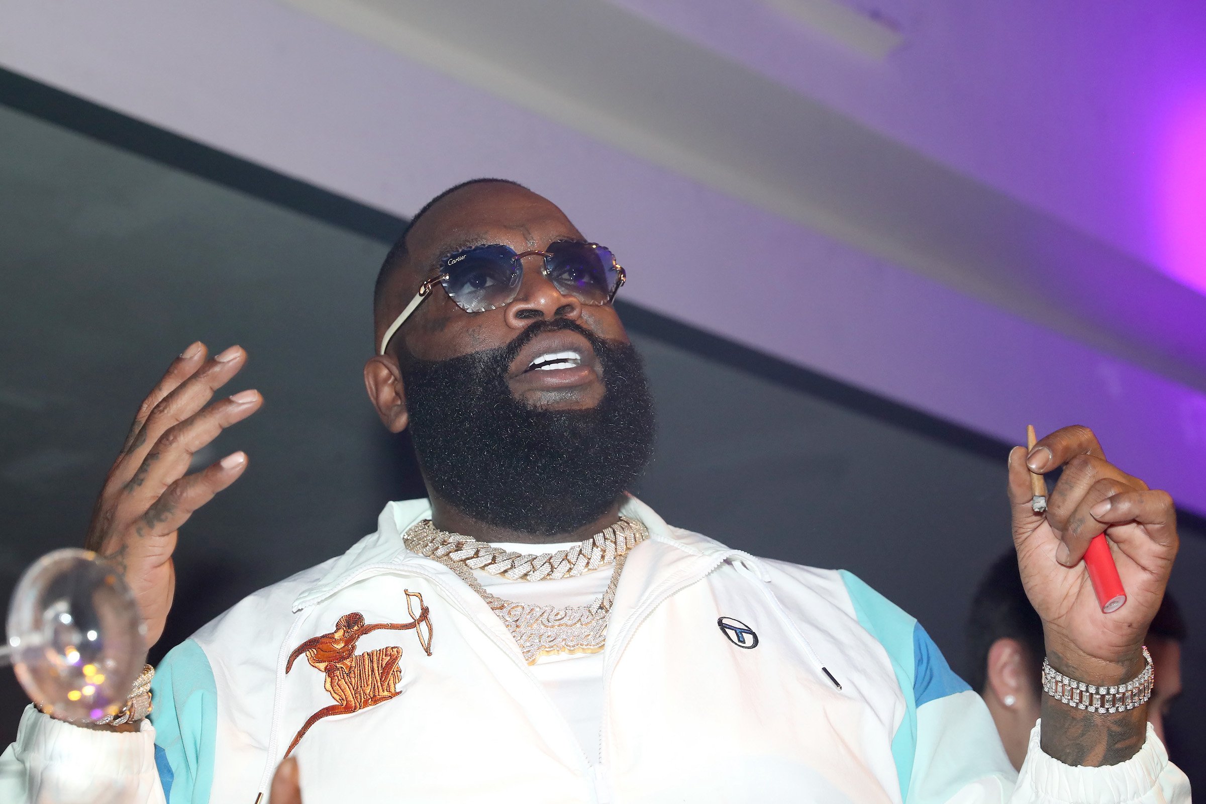 How many cars does Rick Ross have? Rapper shows off Louis Vuitton tank  ahead of inaugural Car Show