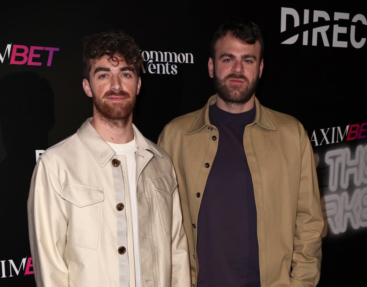 The Chainsmokers, who disappeared to make a new album, pose on the red carpet of the MaximBet Music event in LA.