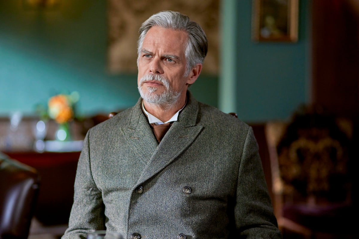 Martin Cummins as Henry Gowen, looking concerned, in 'When Calls the Heart' Season 9