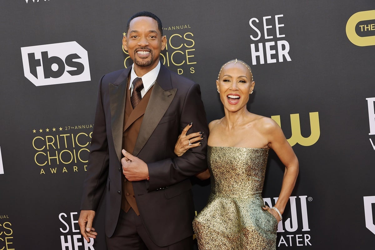 Will Smith smiling alongside Jada Pinkett Smith.