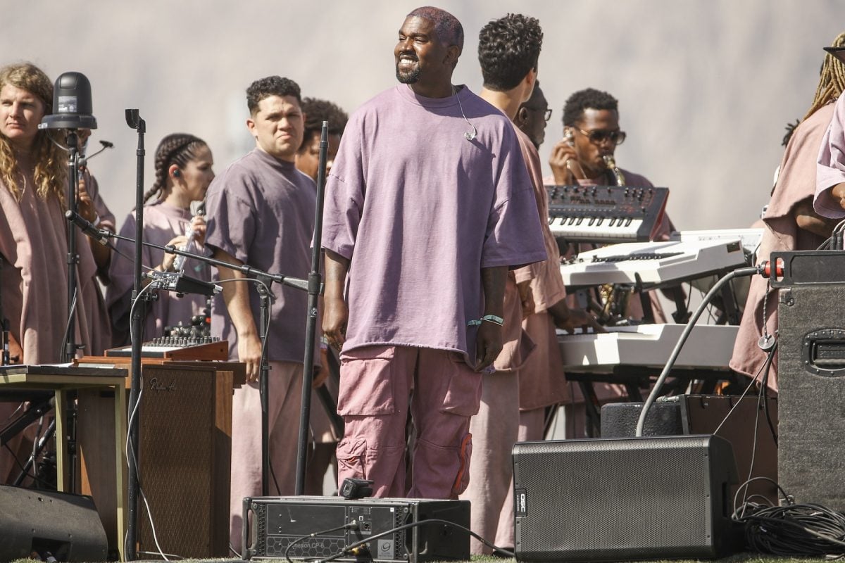 Kanye West net worth on stage at Coachella