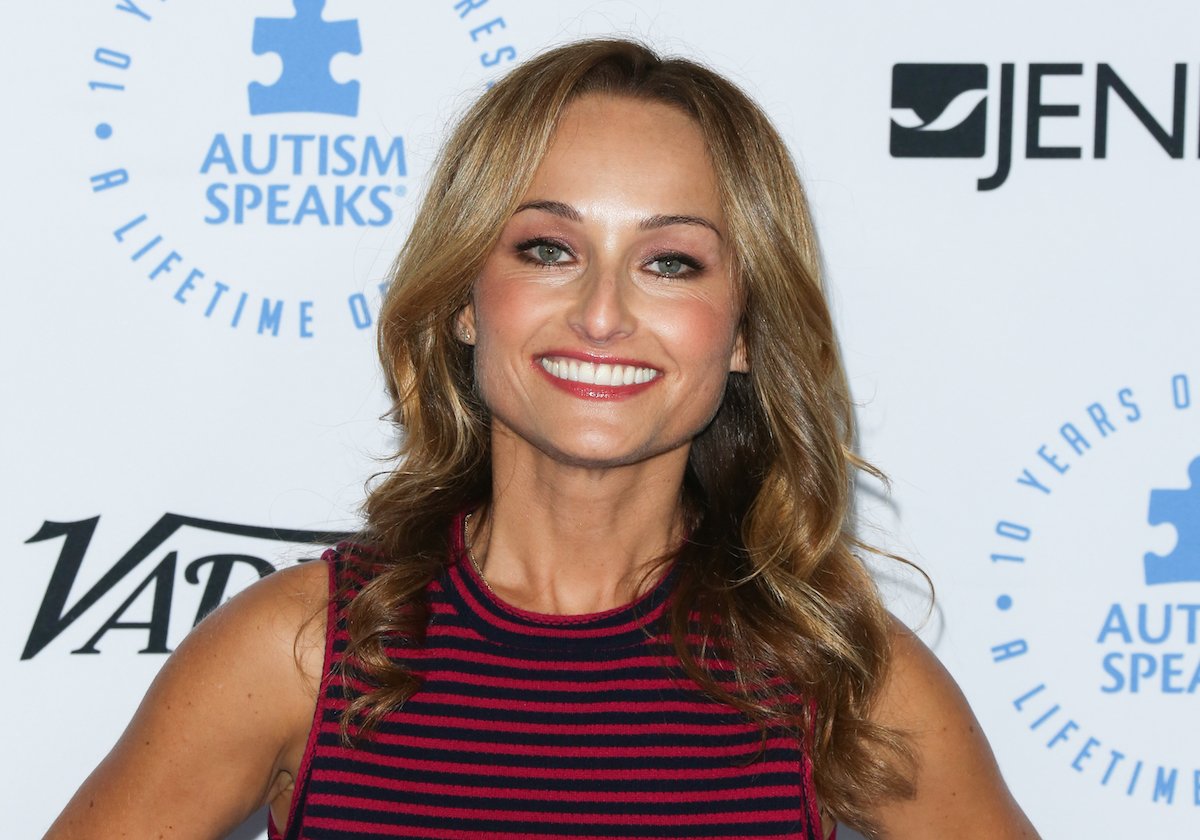 Giada De Laurentiis, who has a recipe for grilled ice cream sandwiches, smiles wearing a striped top