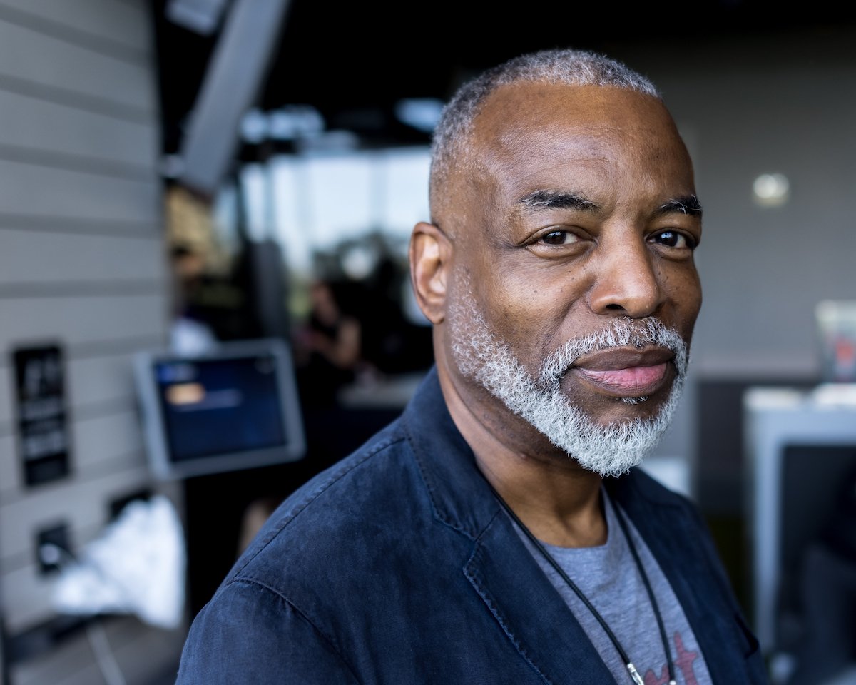 LeVar Burton looks directly in camera at a Grammy gift lounge, after missing out on 'Jeopardy!' job