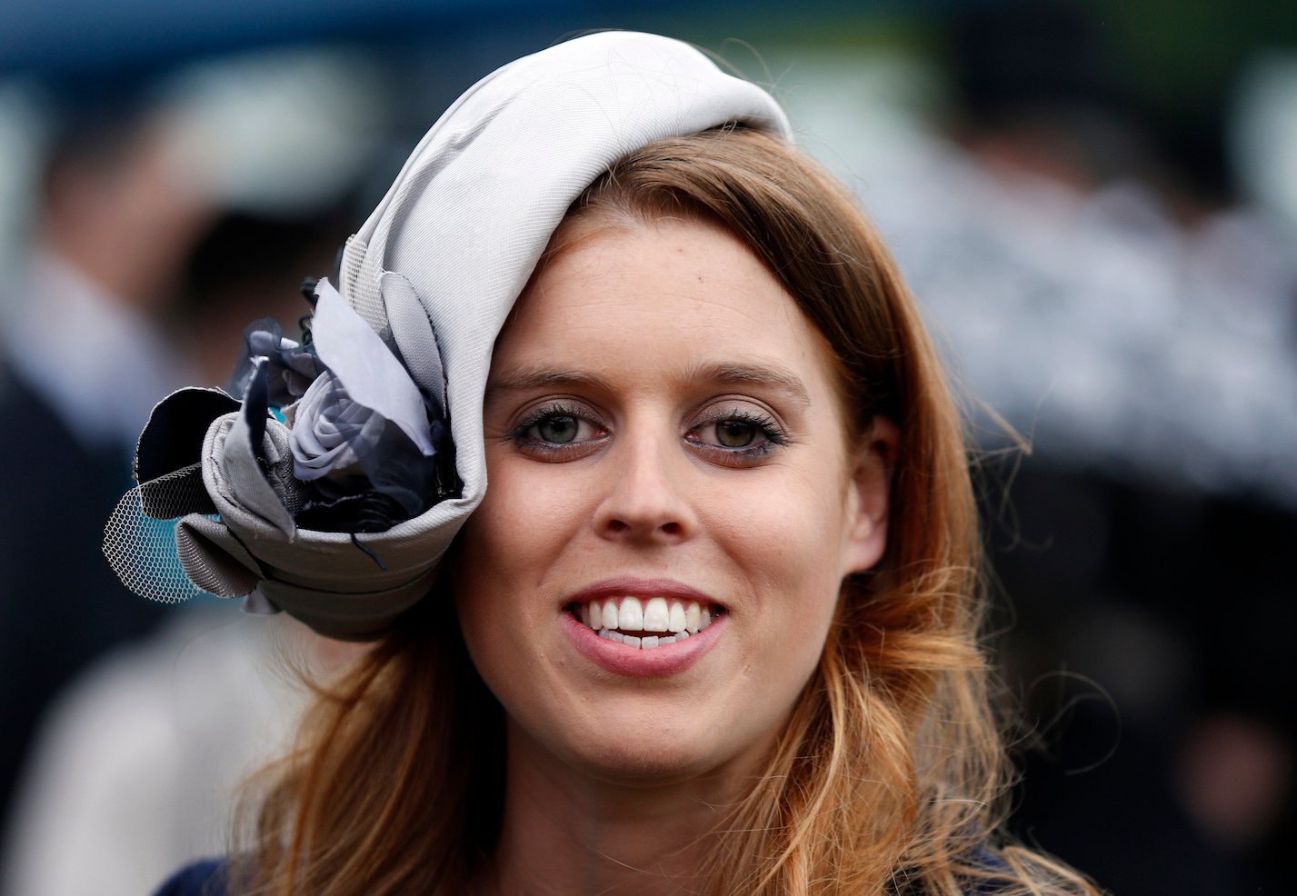 A close-up of Princess Beatrice smiling