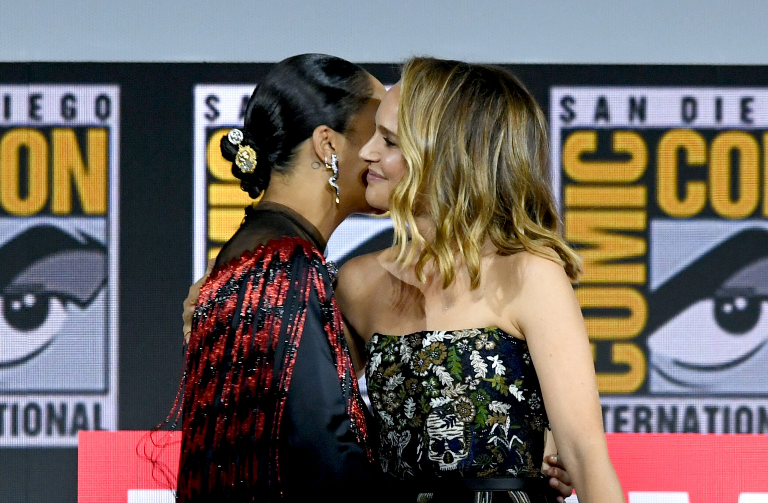 Thor Love And Thunder Star Tessa Thompson Calls Natalie Portman A Real World Superhero