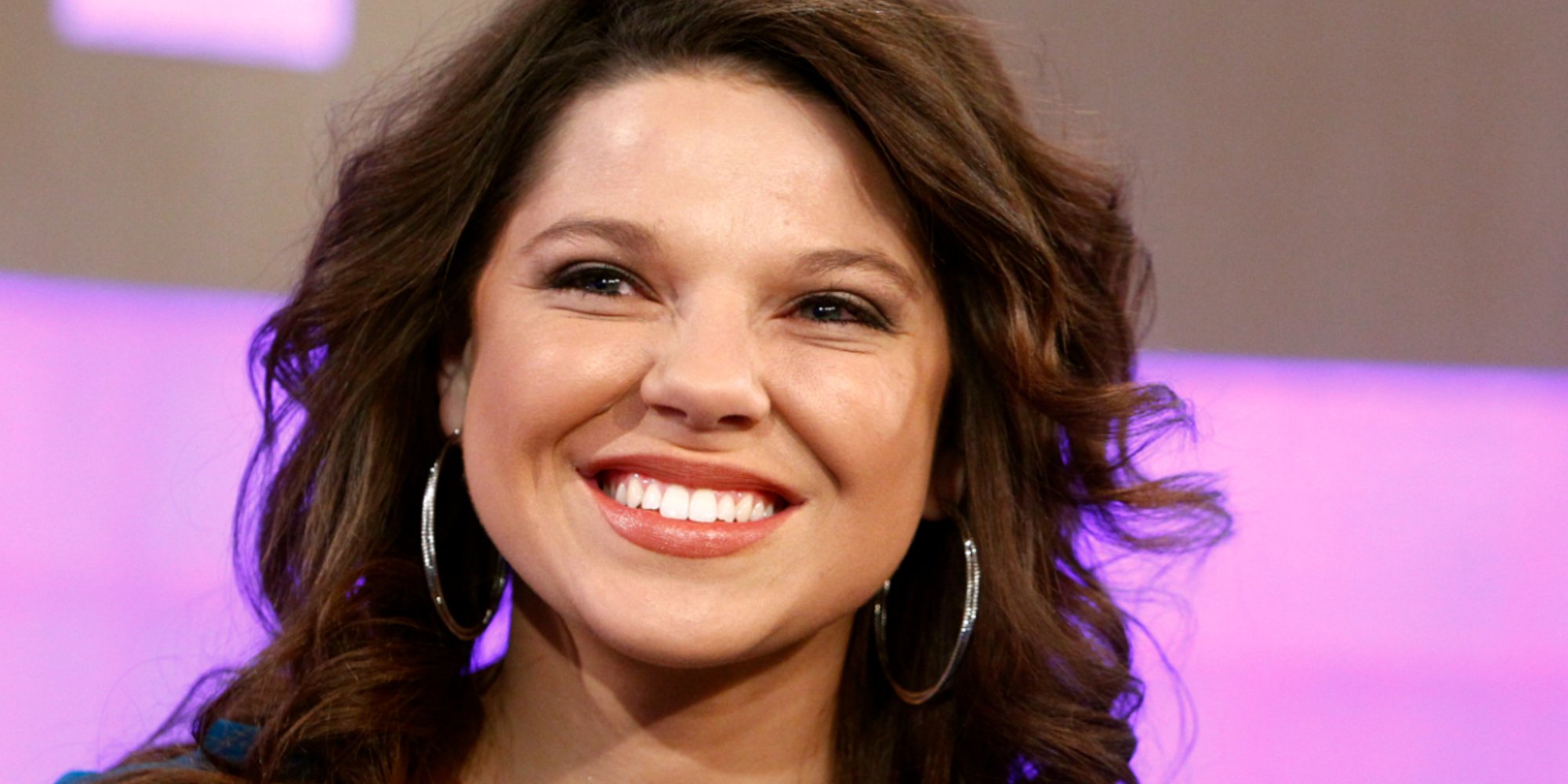 Amy Duggar King smiles in a photograph taken on the set of the 'Today' Show.